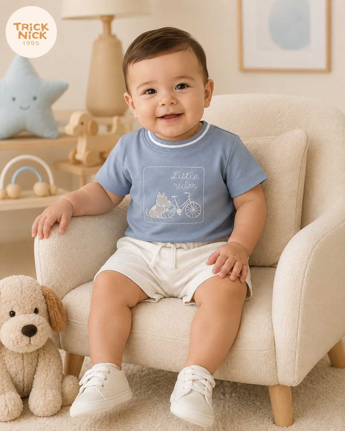 Conjunto Infantil Camiseta Com Bermuda Trick Nick 1027430