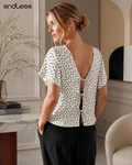 Blusa Feminina Viscose Acetinada Estampada E6111