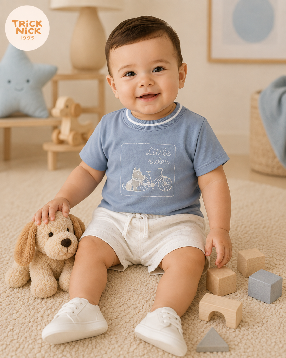 Conjunto Infantil Camiseta Com Bermuda Trick Nick 1027430