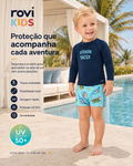 Conjunto Camiseta Manga Longa E Sunga UV Rovi Kids 3029281