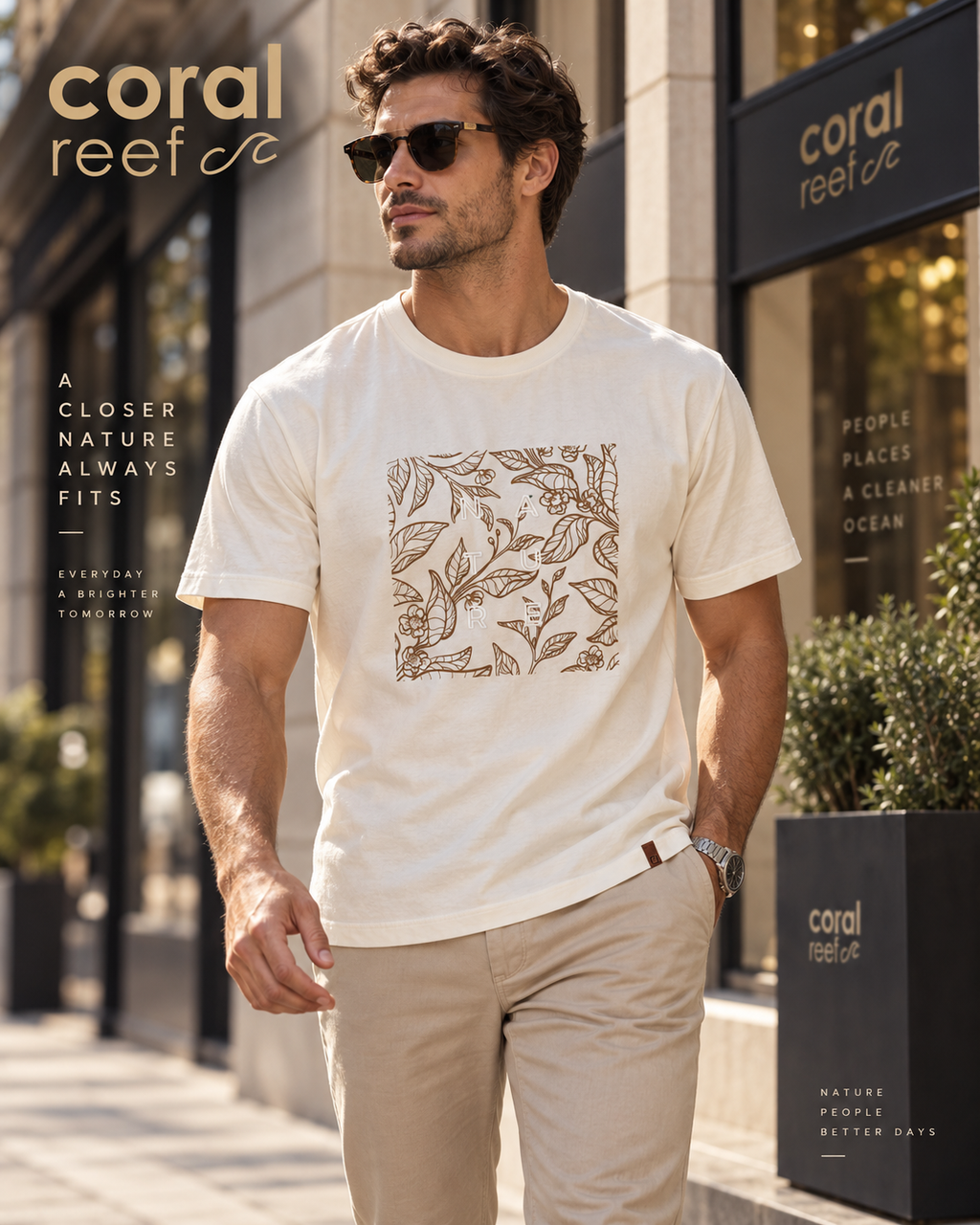 Blusa masculina Coral Reef