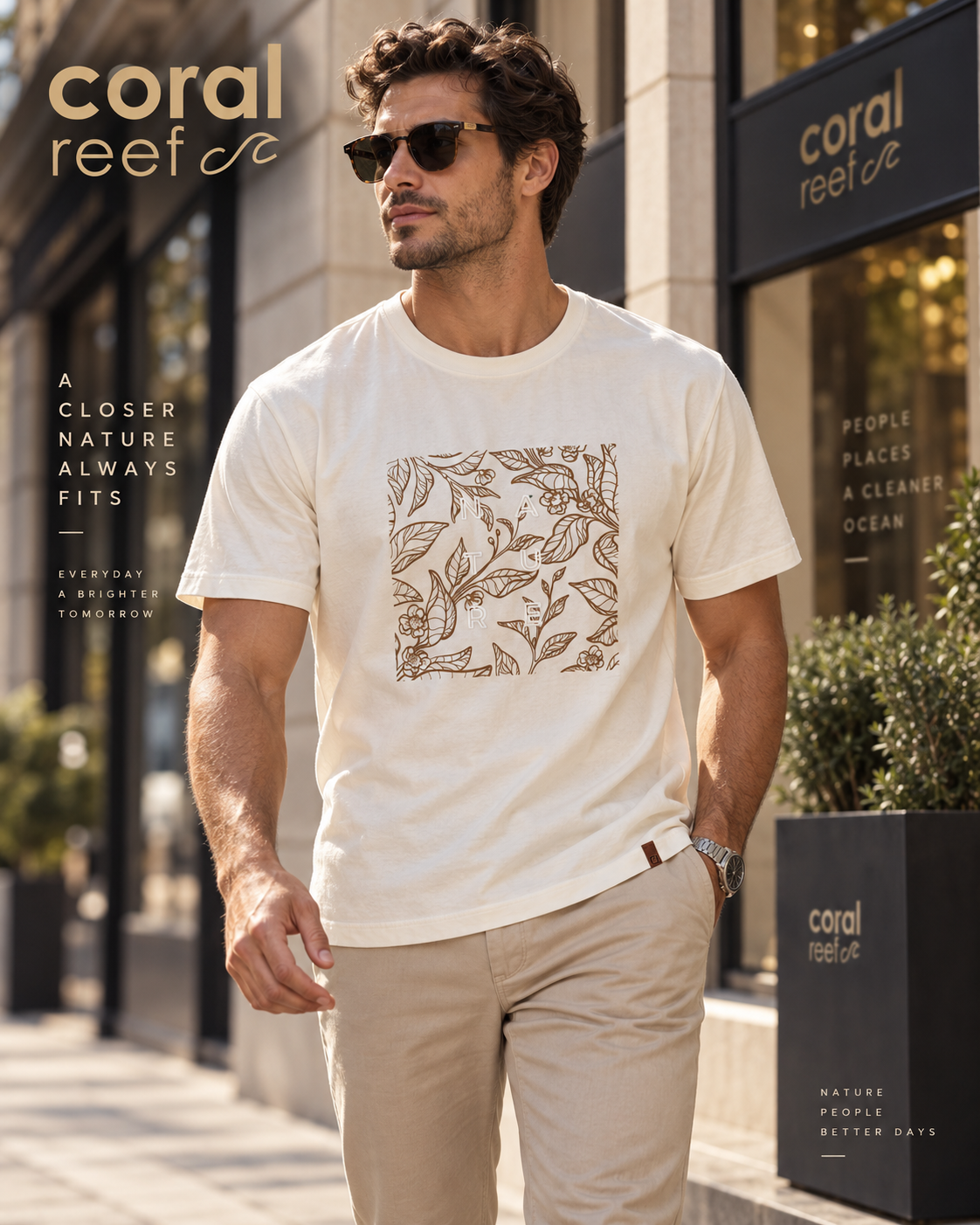 Blusa masculina Coral Reef