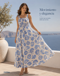 Vestido Midi Feminino Meia Malha Estampado Rovitex 6177025