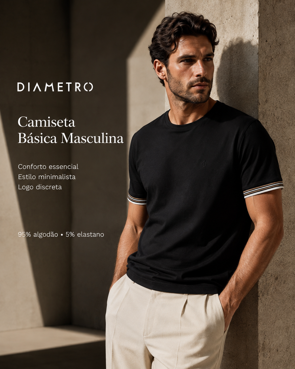 CAMISETA COTTON LEVE MASCULINO DIAMETRO
DB00385