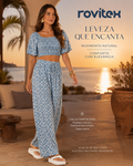 Calça Feminina Pantalona Viscotorcion Rovitex