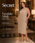 Vestido Feminino Midi Plus Size SB02165