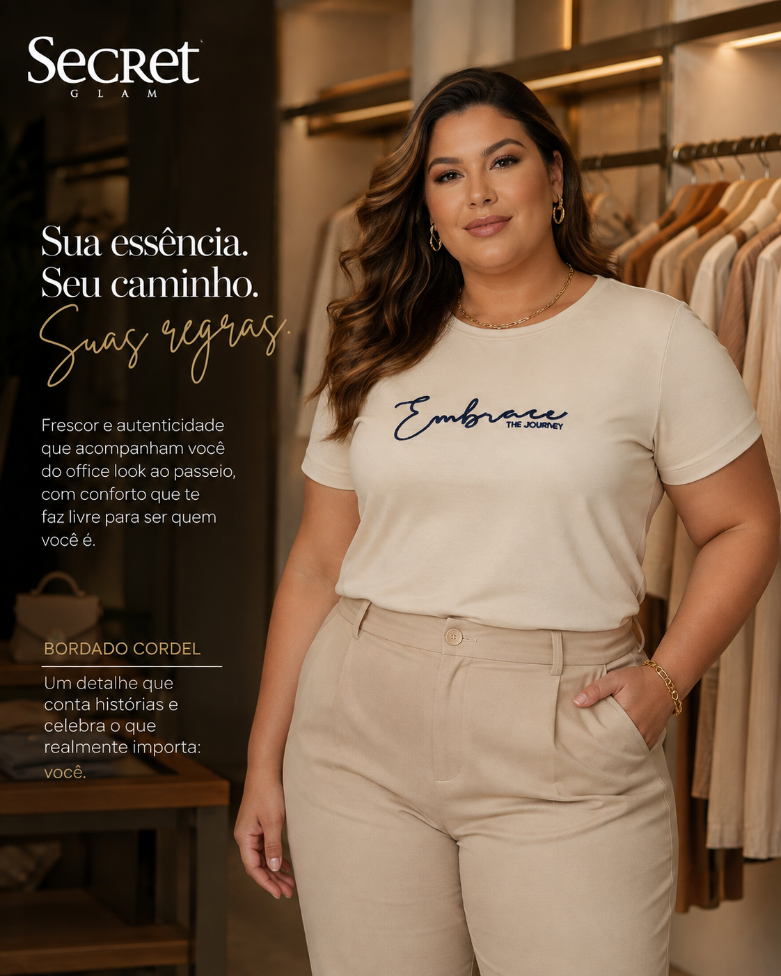 Blusa Feminina Com Bordado Secret Glam S02155