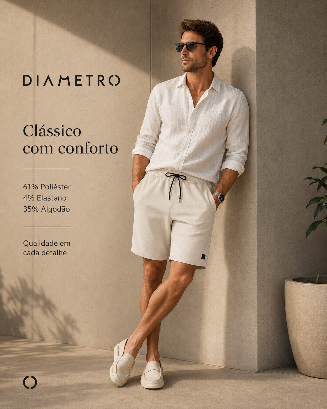 Bermuda Masculina Piquet Verona Diametro D011185