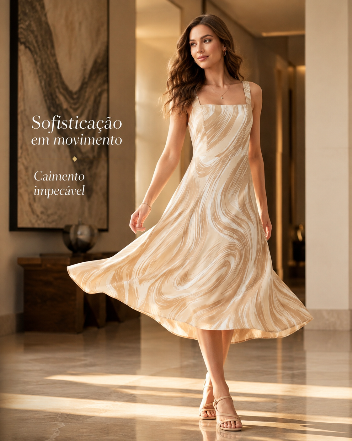 Vestido Midi em Viscose - Ref: H80457