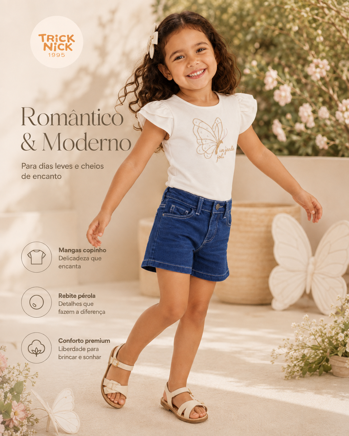 Conjunto Infantil Blusa Com Shorts Trick Nick
 Código: 1171541