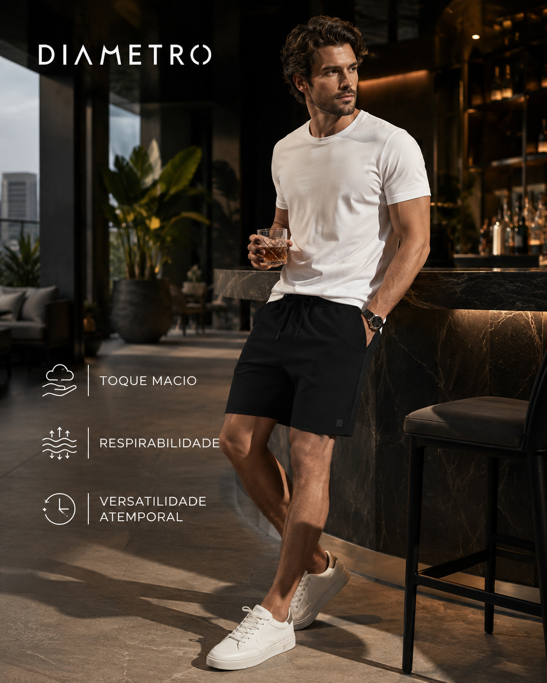 Bermuda Masculina Piquet Verona Diametro D011185