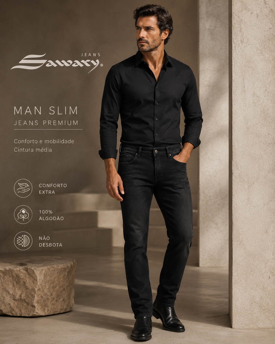 Jeans Sawary slim 283479 (Si Lycra)