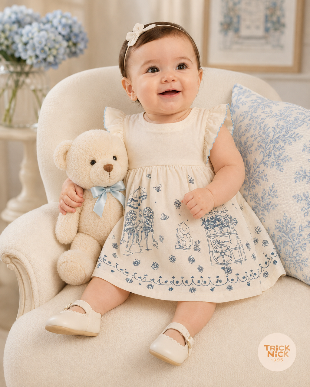 Vestido Infantil Feminino Estampado Trick 1137120