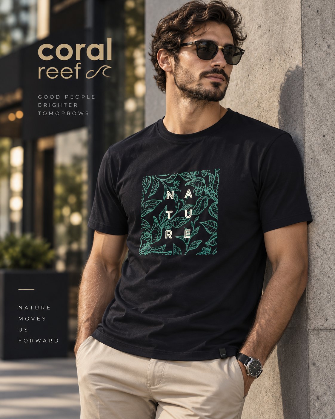 Blusa masculina Coral Reef