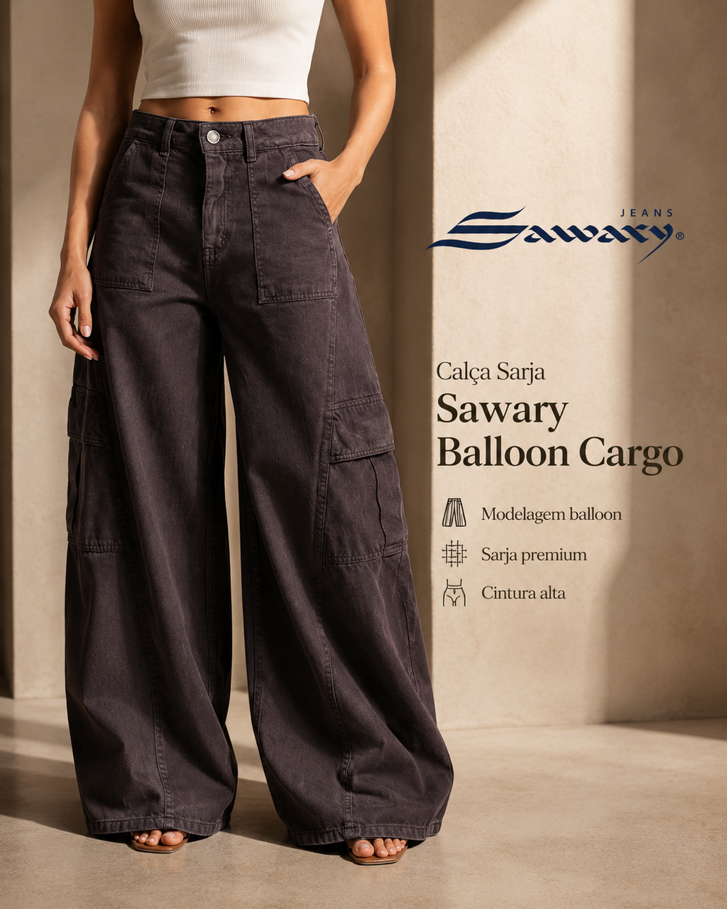 Jeans Sawary Balloon 283843.     (No lycra)