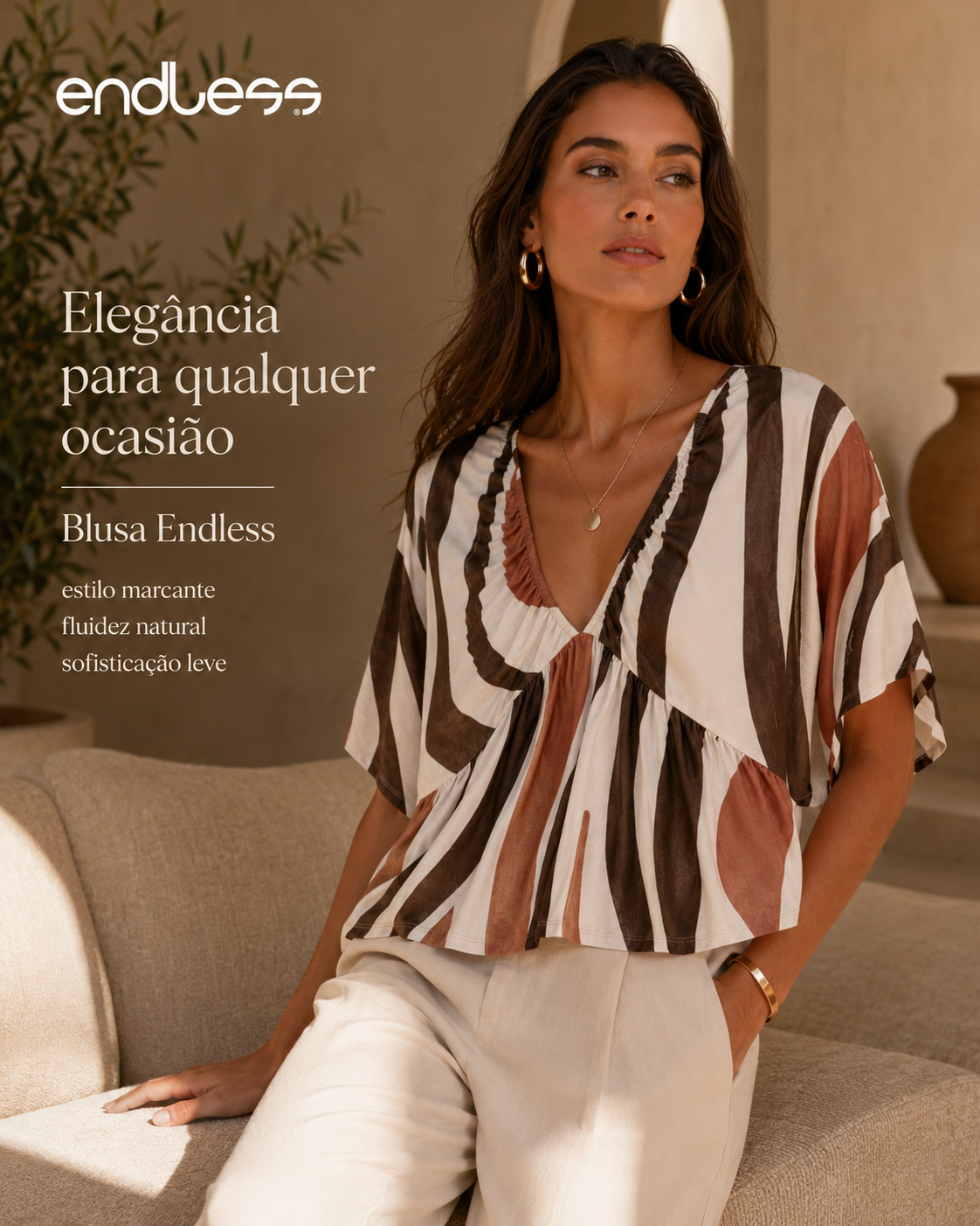 Blusa Feminina Com Abertura Nas Costas E16069