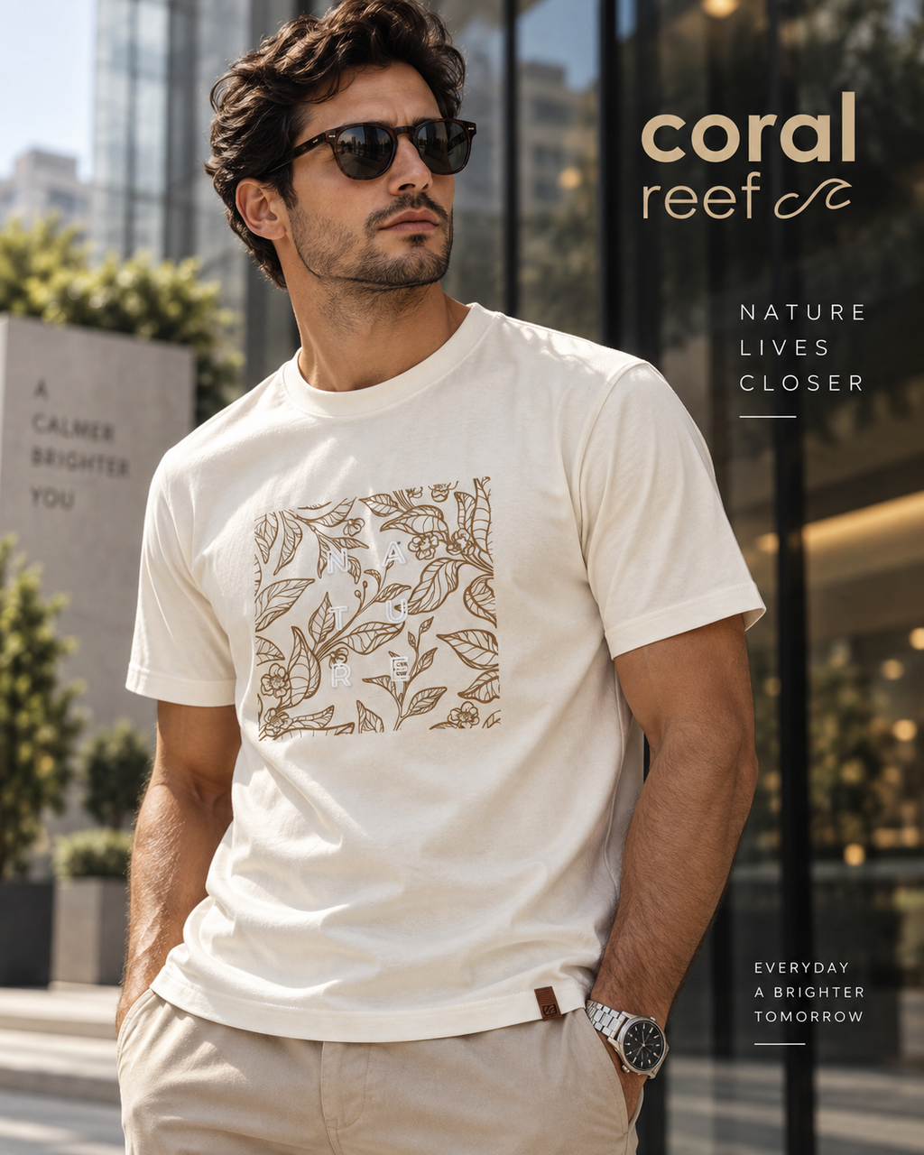Blusa masculina Coral Reef