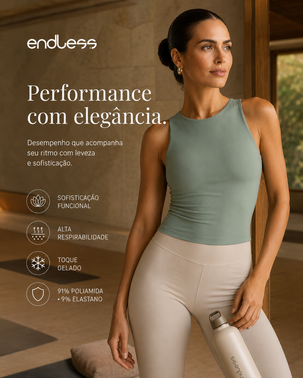 Regata Feminina Endless Polimida E16054