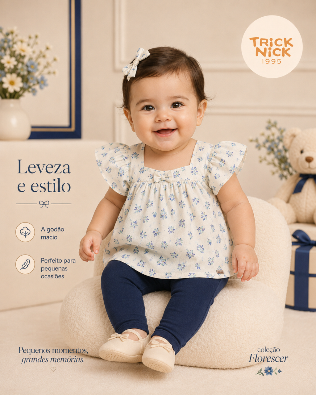 Conjunto Infantil Bata Com Legging Trick Nick 1199060