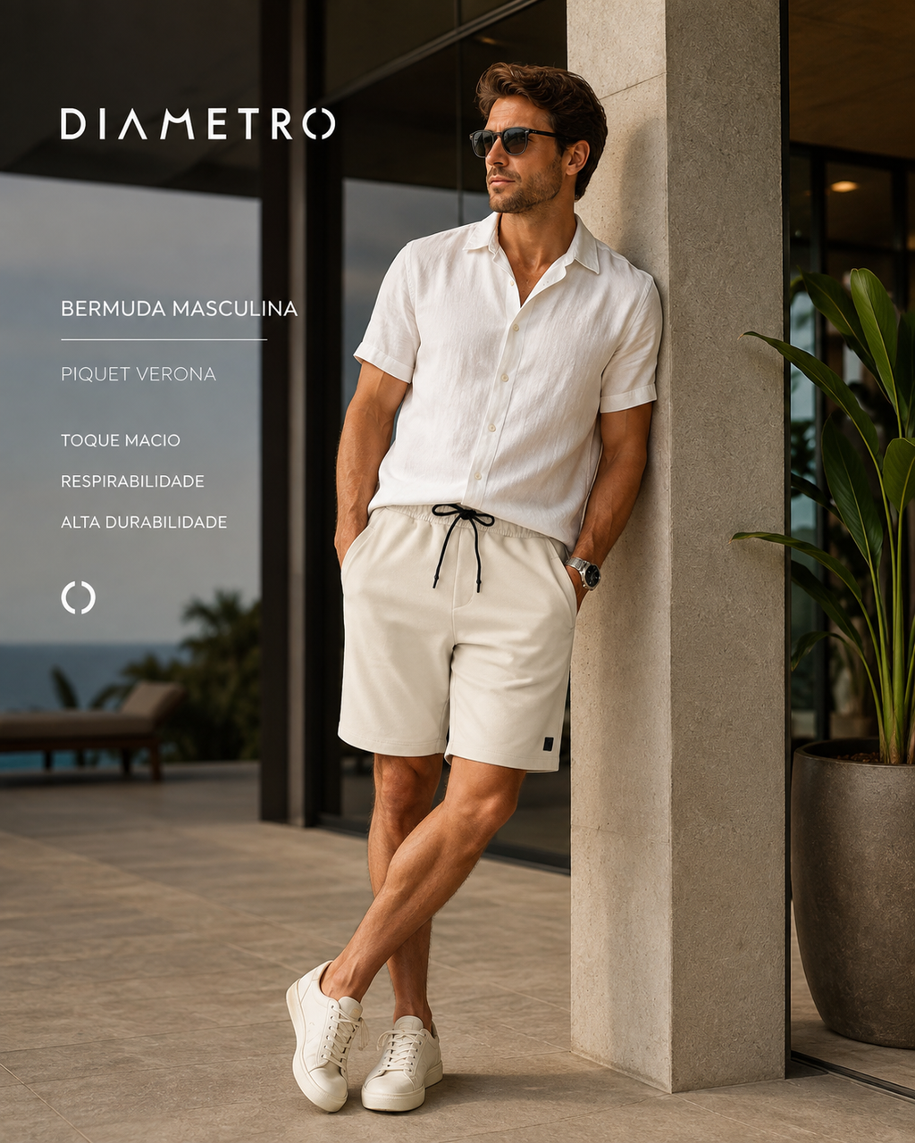 Bermuda Masculina Piquet Verona Diametro D011185