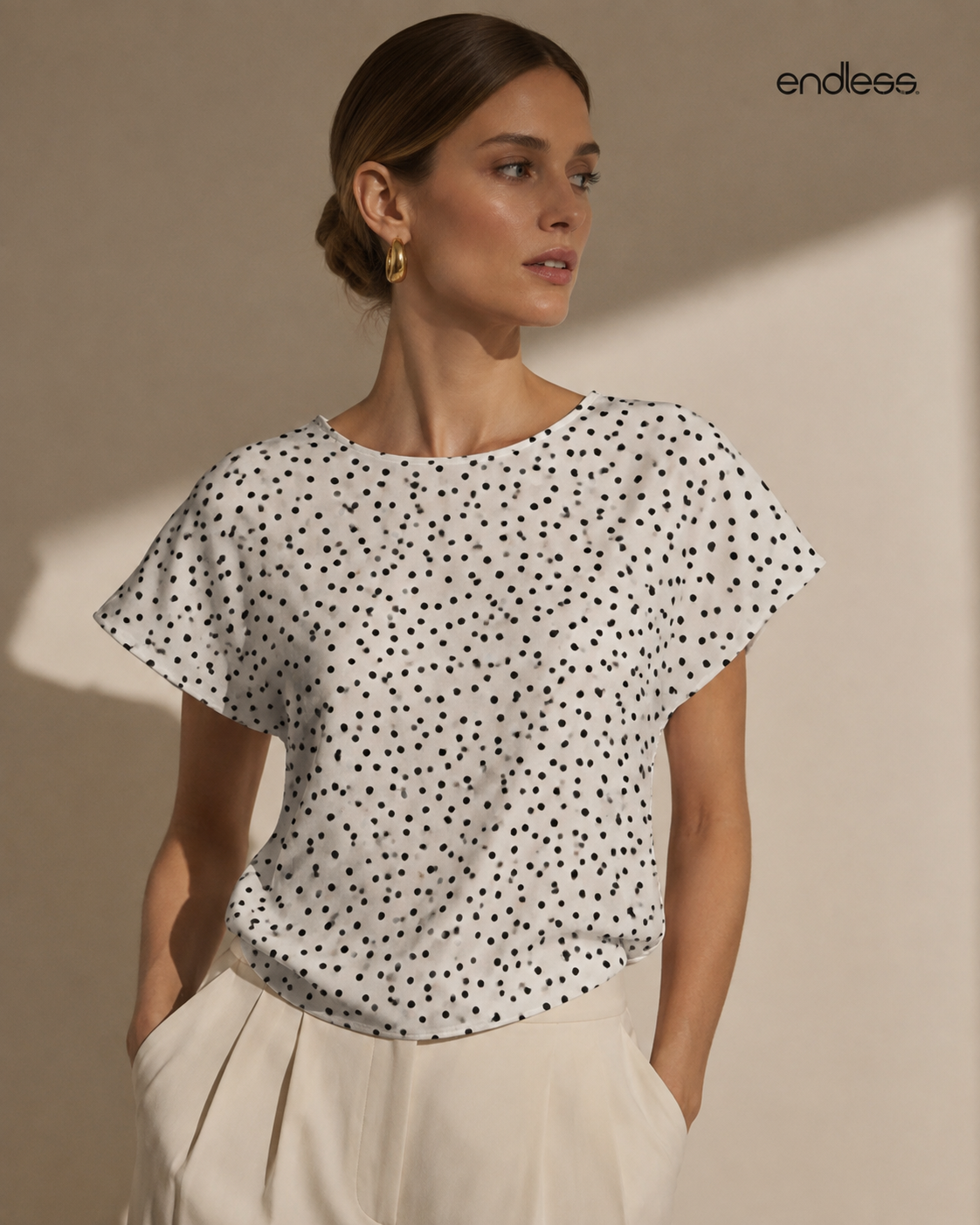 Blusa Feminina Viscose Acetinada Estampada E6111