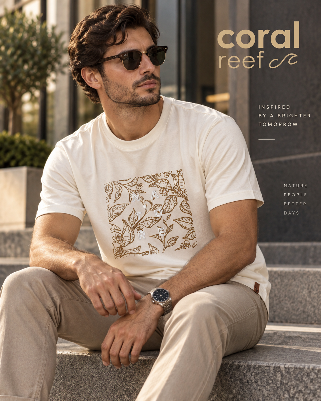 Blusa masculina Coral Reef