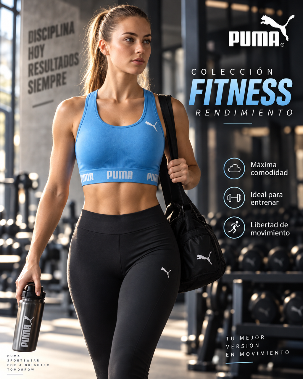 Top puma sem costura