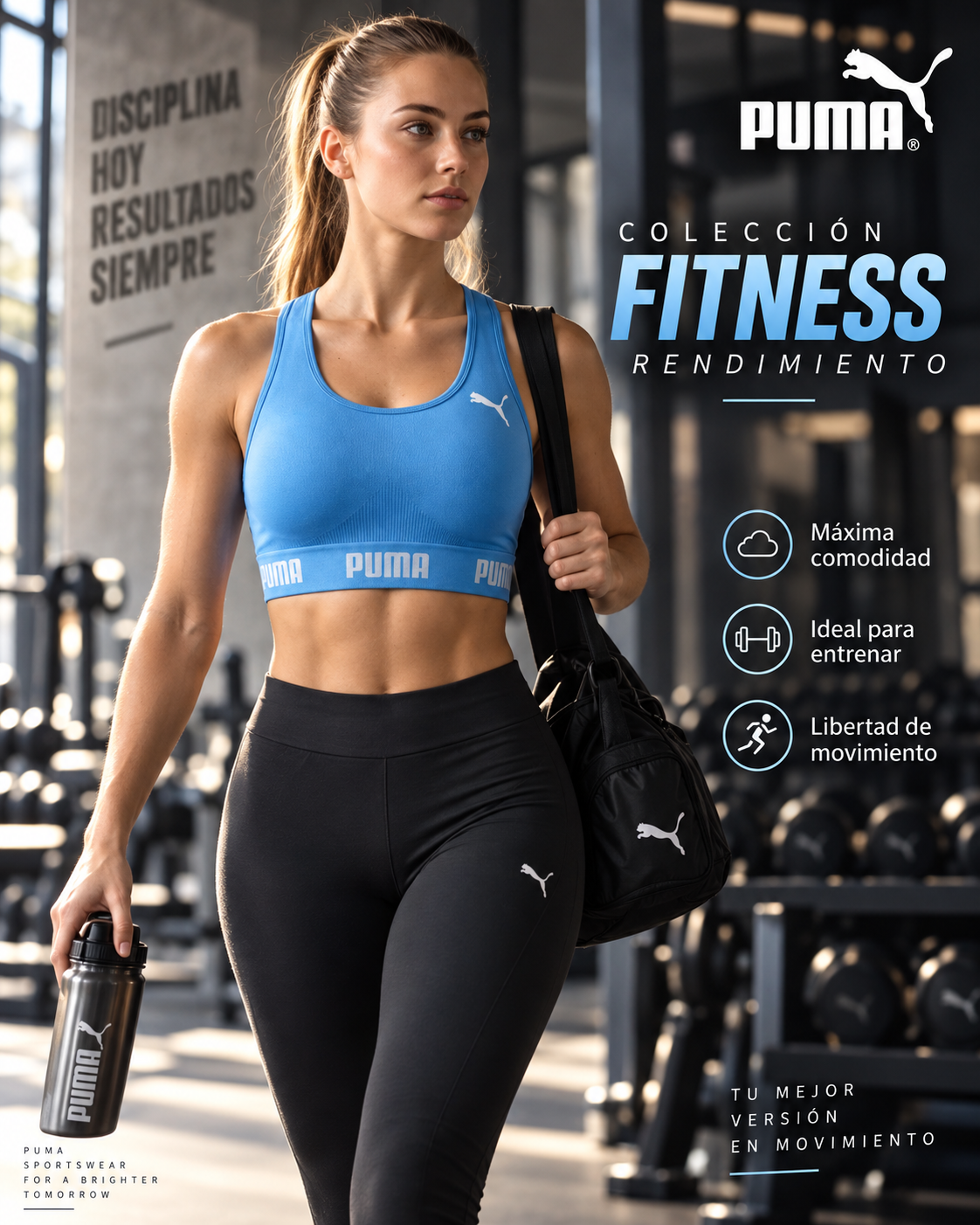 Top puma sem costura