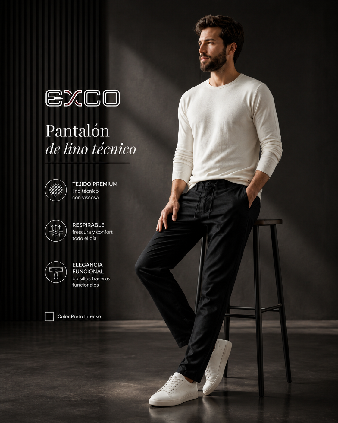 Calça De Linho X50036