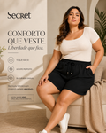 Bermuda Feminina Moletom Sarjado Secret Glam S02117