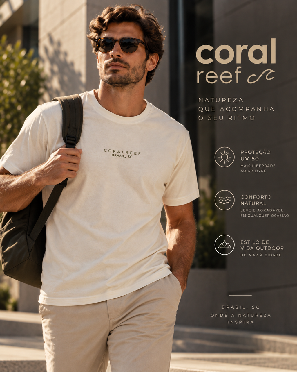Blusa masculina Coral Reef