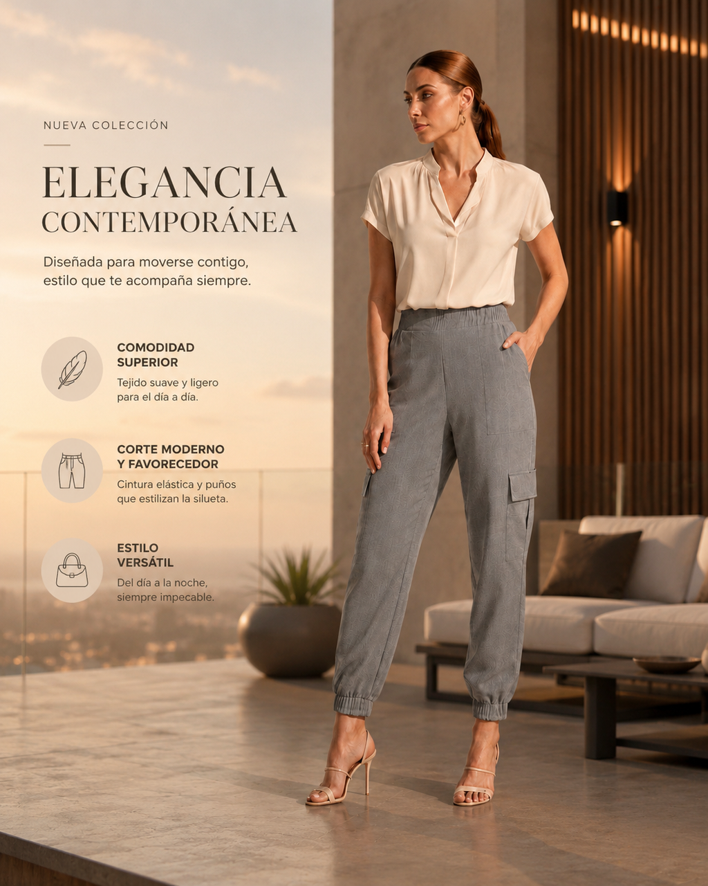 Calça Lino G50254