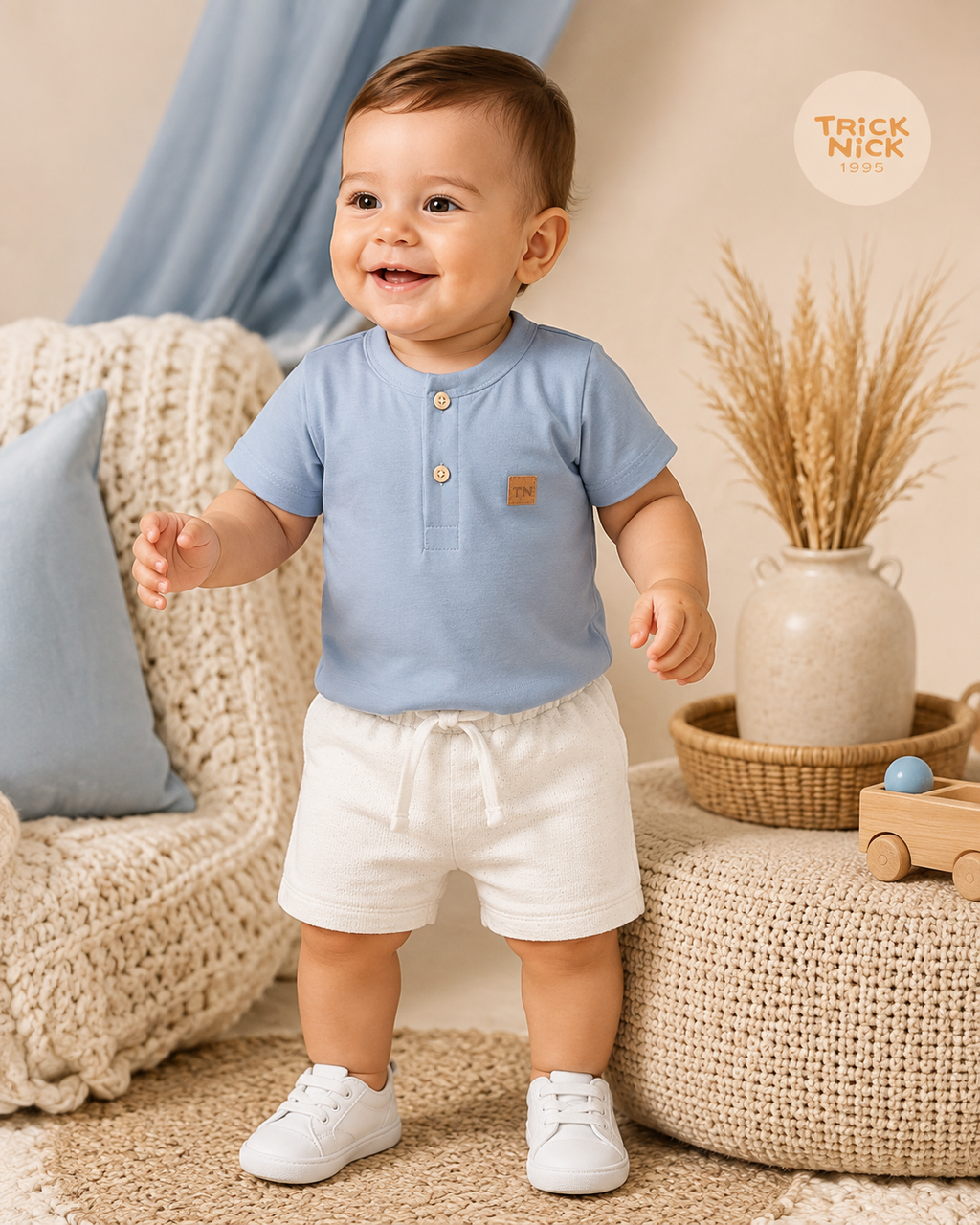 Conjunto Infantil Camiseta Com Bermuda Trick Nick 1027400