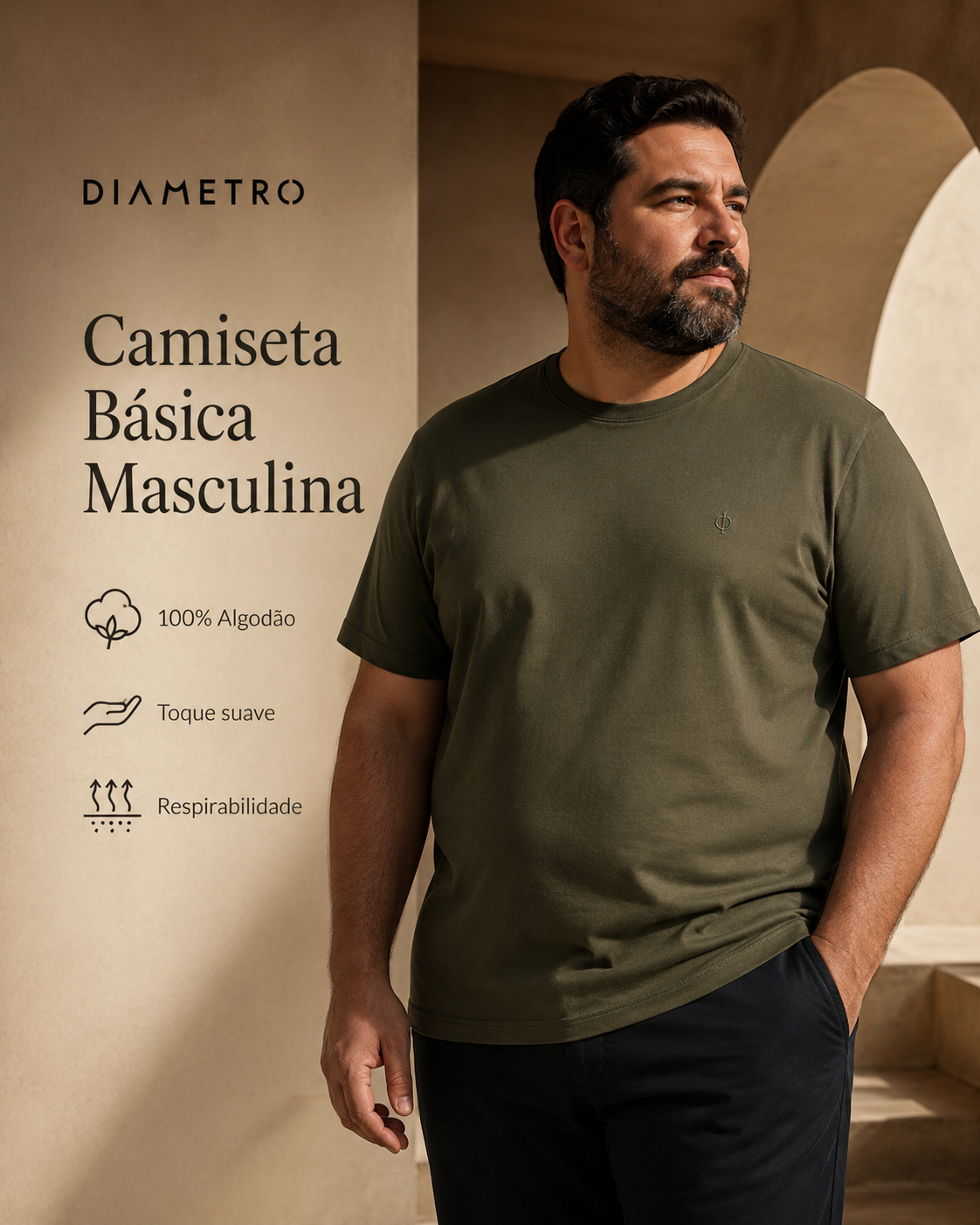 Camiseta Masculina Plus DB00126