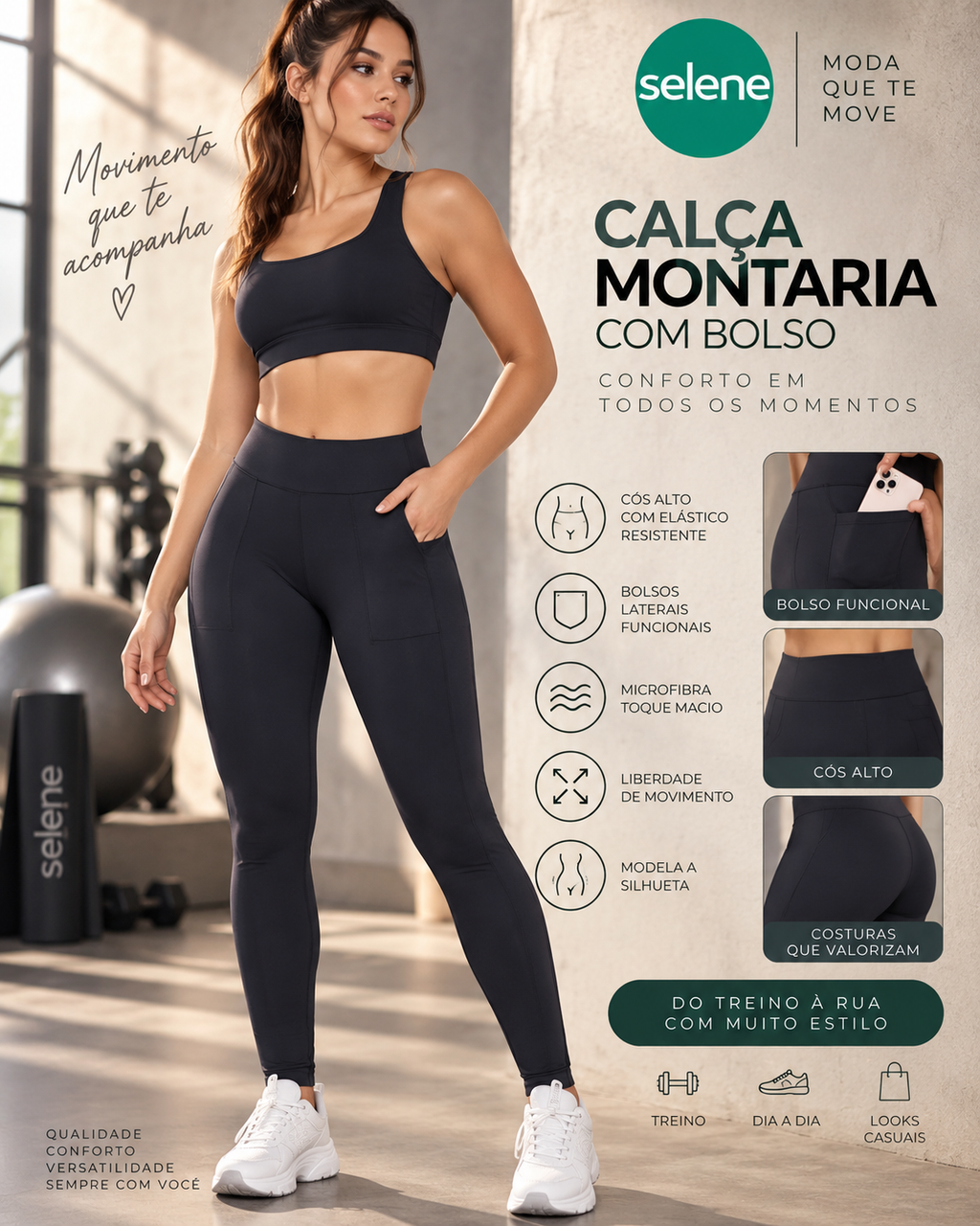 Calça Montaria Com Bolso Selene (20996-001)