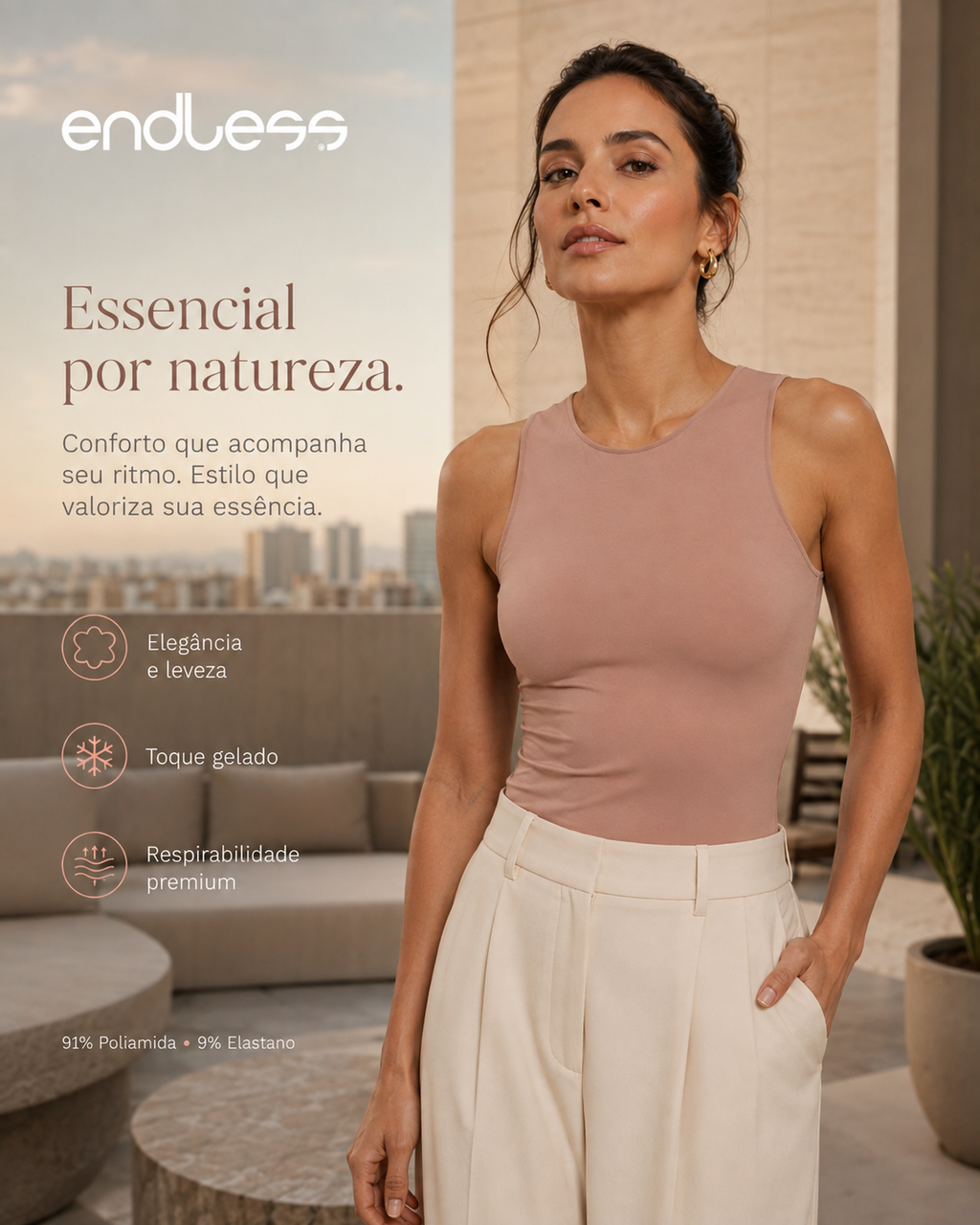 Regata Feminina Endless Polimida E16054
