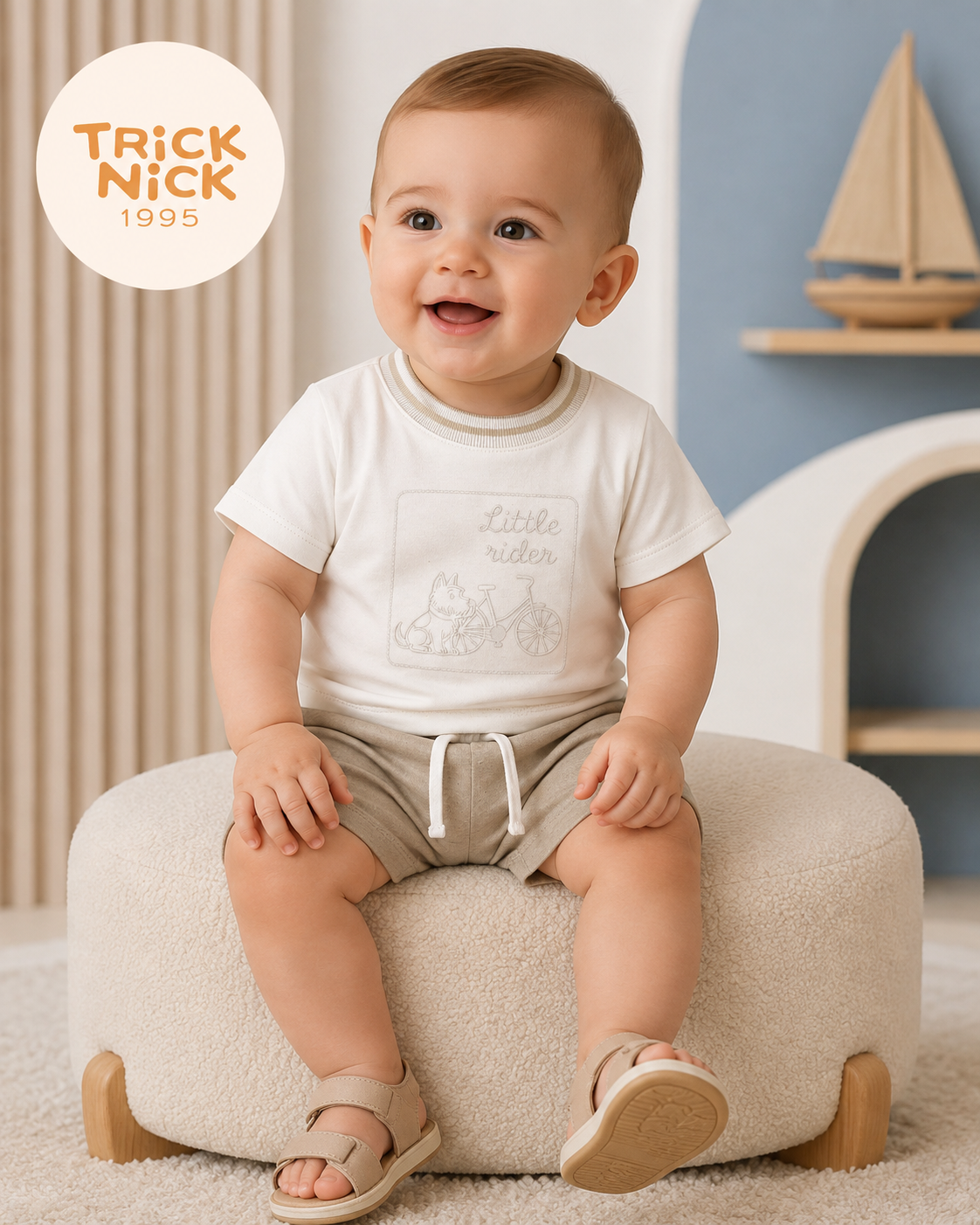 Conjunto Infantil Camiseta Com Bermuda Trick Nick 1027430