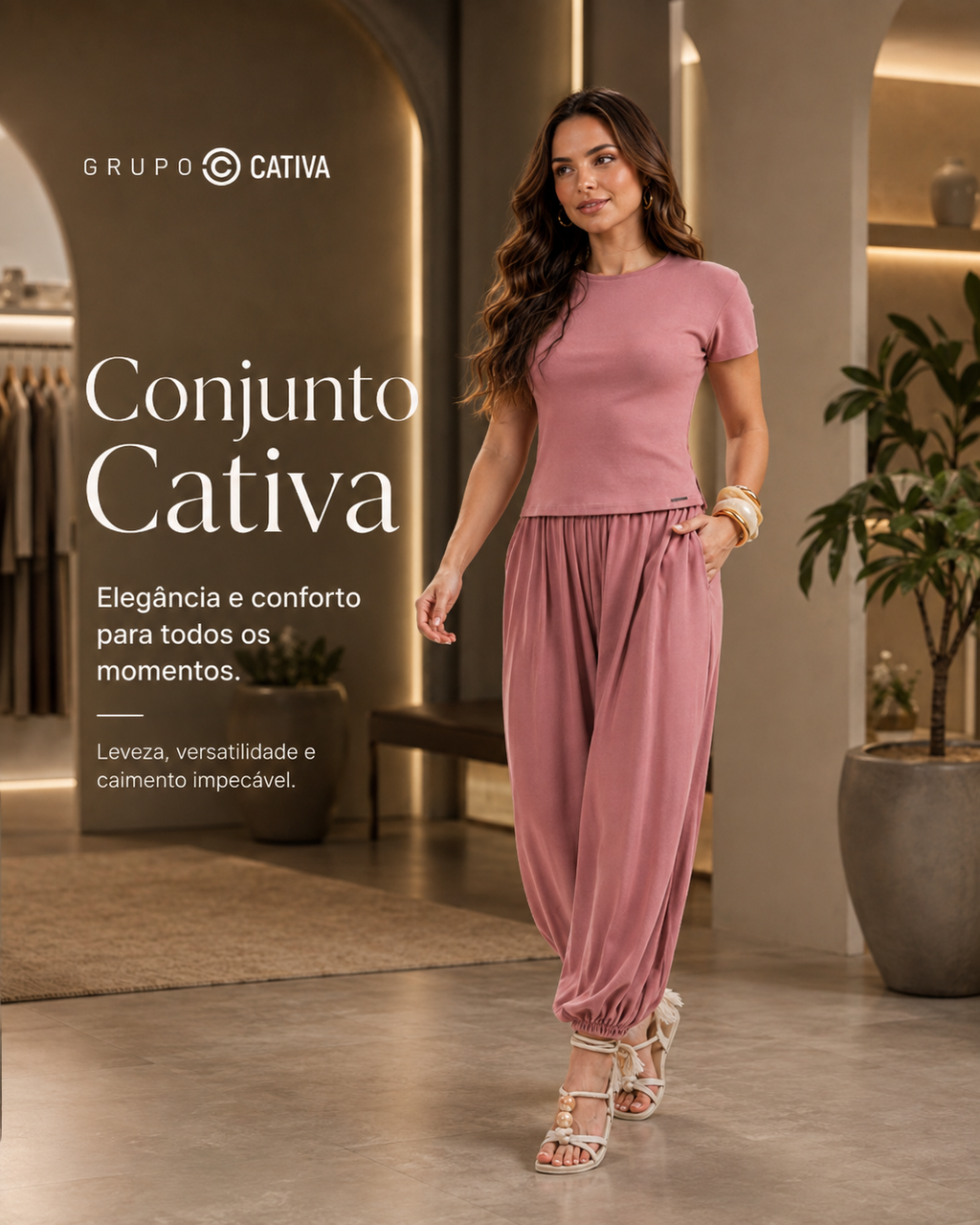 CONJ. BLUSA E CALÇA Ref.: C91726