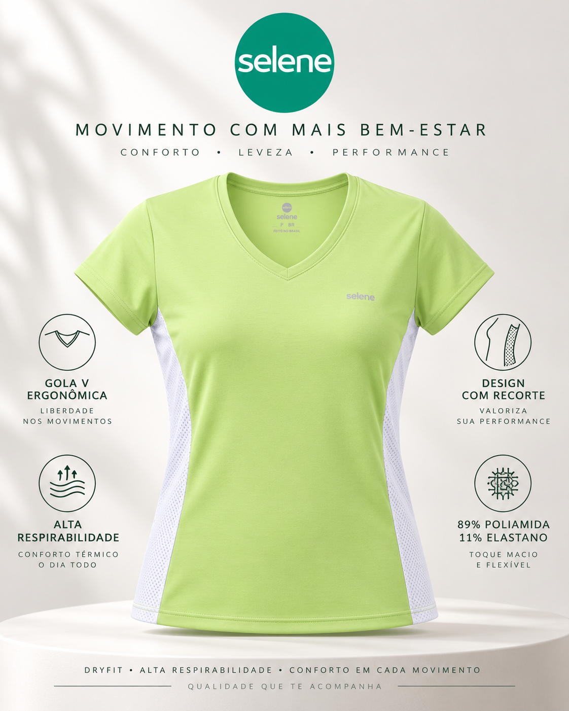 Camiseta com recorte 20864
