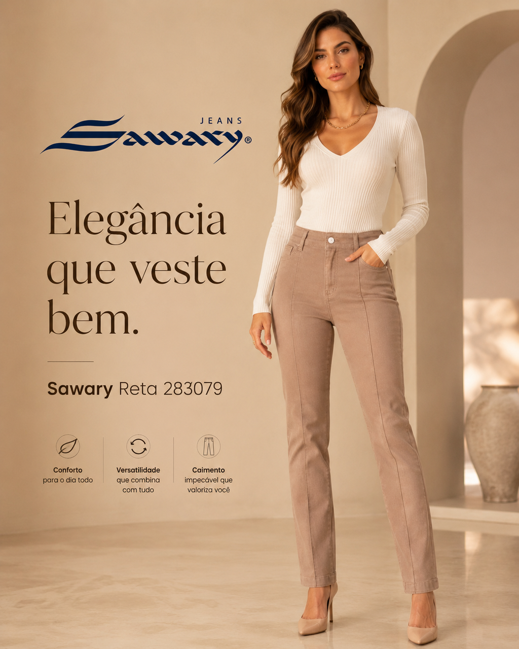 Jeans Sawary reta 283079 (Si Lycra)