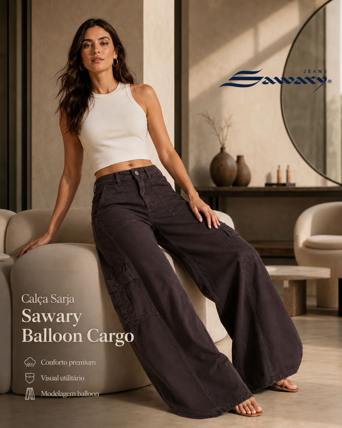 Jeans Sawary Balloon 283843.     (No lycra)