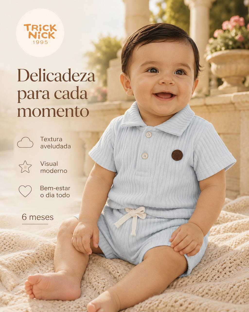Conjunto Infantil Polo Com Bermuda Trick Nick 1028050