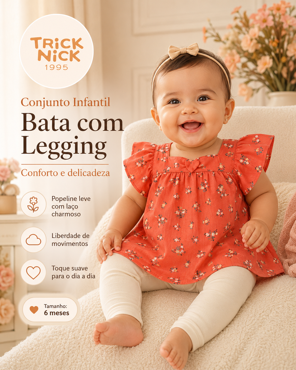 Conjunto Infantil Bata Com Legging Trick Nick 1199060