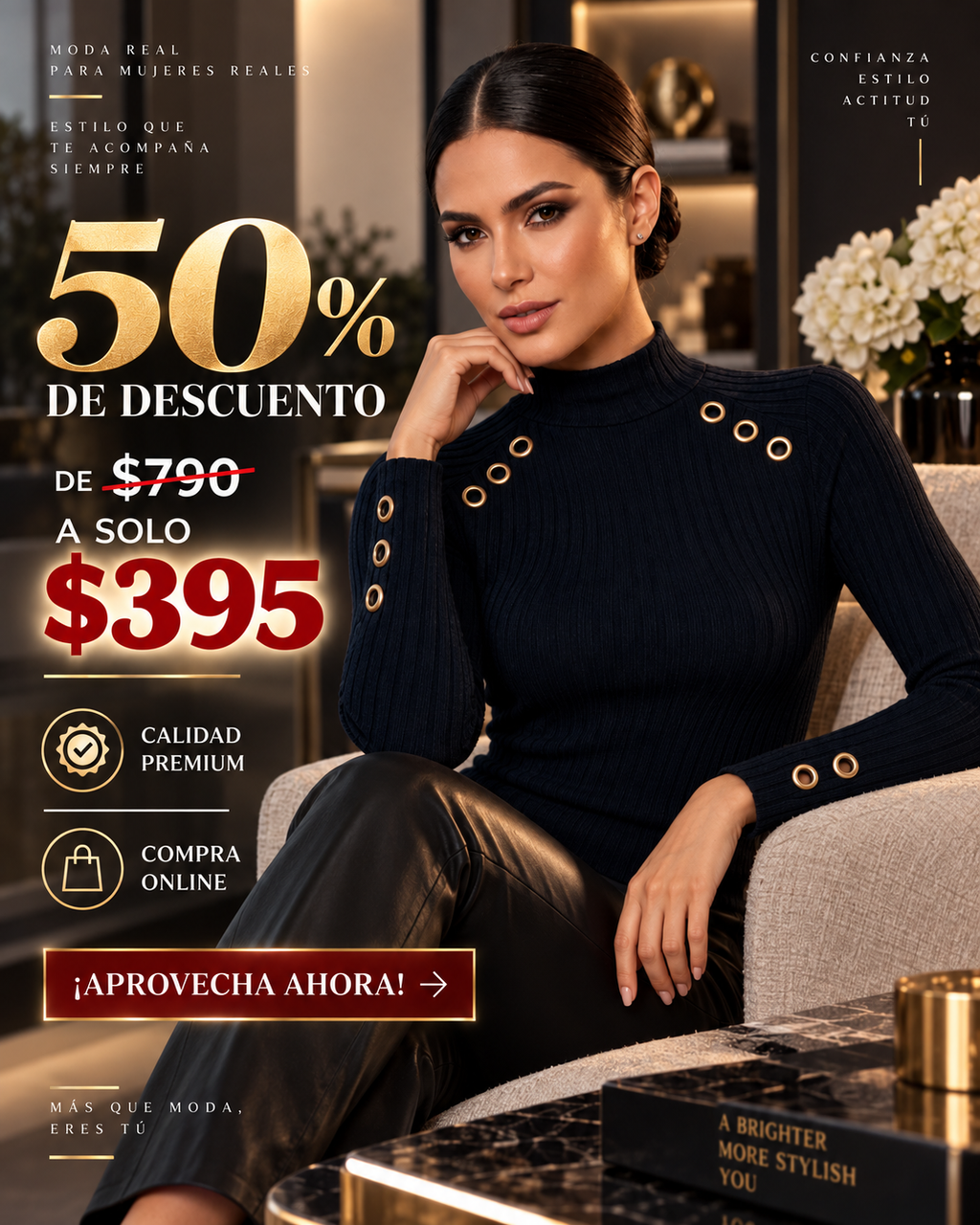 Blusa Oferta azul escuro