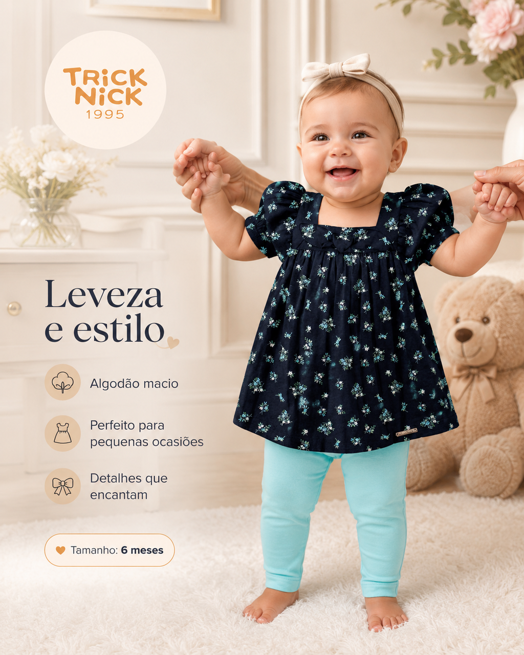Conjunto Infantil Bata Com Legging Trick Nick 1199060