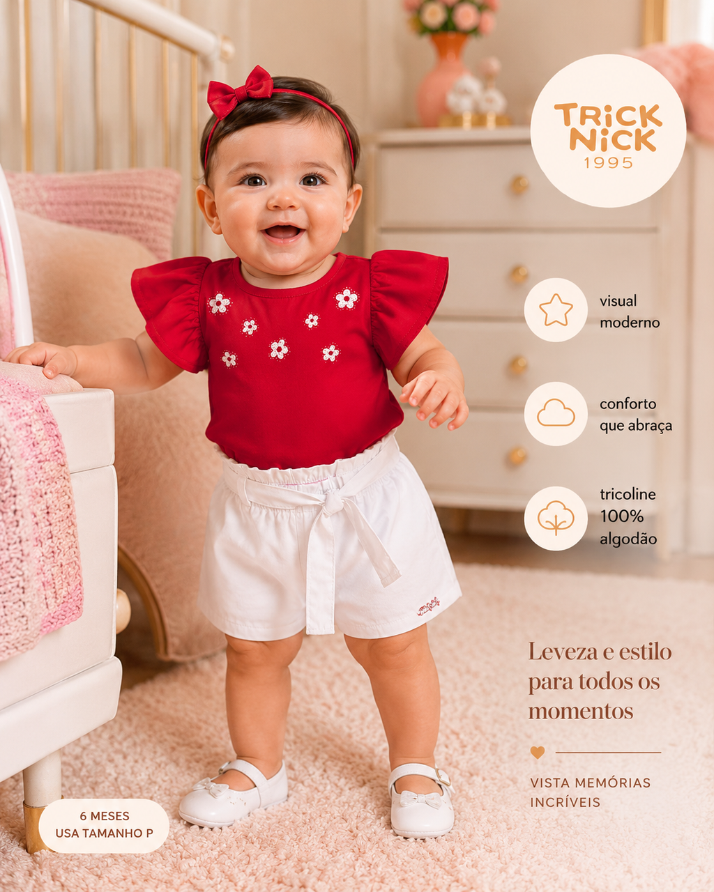 Conjunto Feminino Blusa Com Shorts Trick Nick 1171490