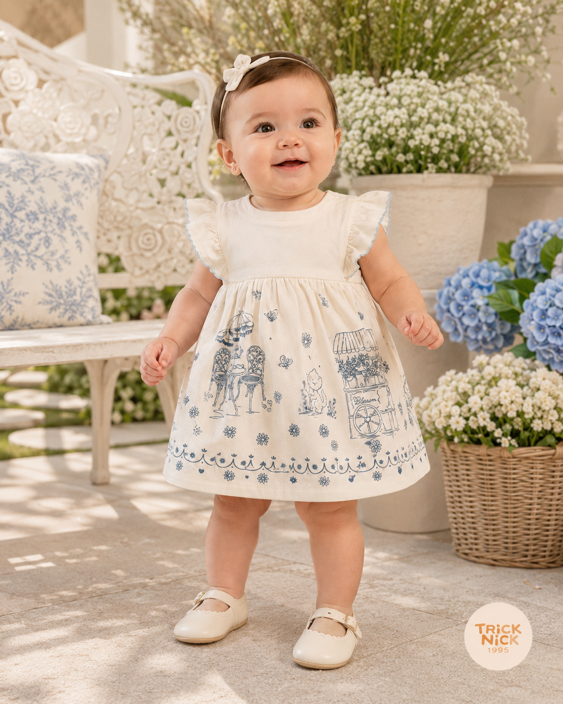 Vestido Infantil Feminino Estampado Trick 1137120