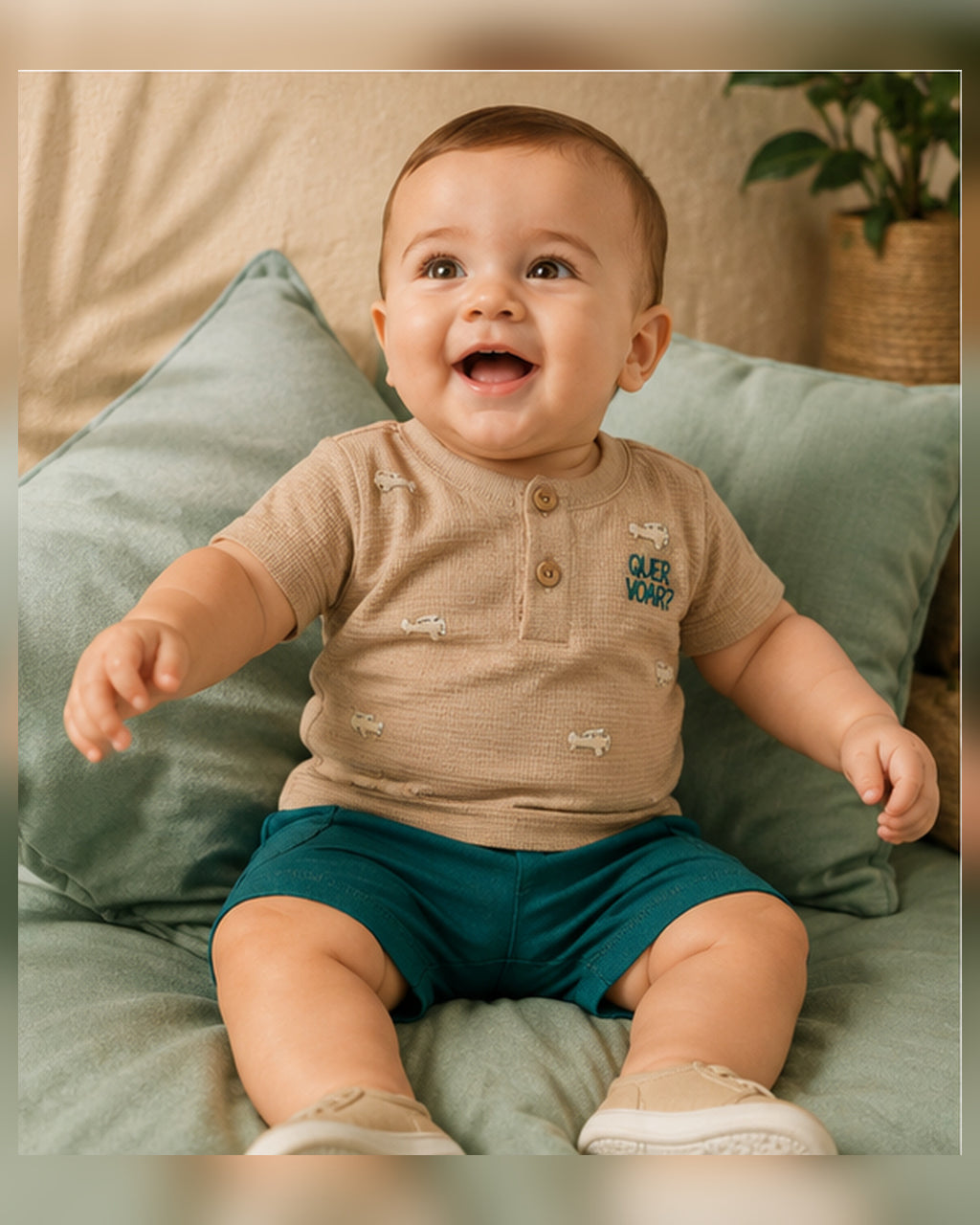 Conjunto Camiseta Com Bermuda Infantil Rovi Kids
 Código: 3029110
