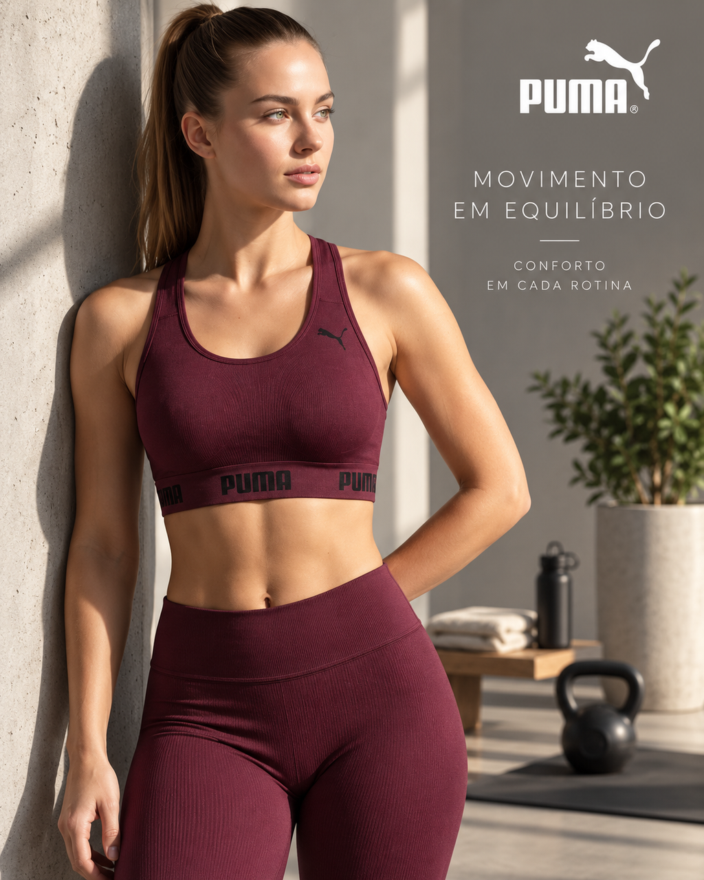 Top puma sem costura