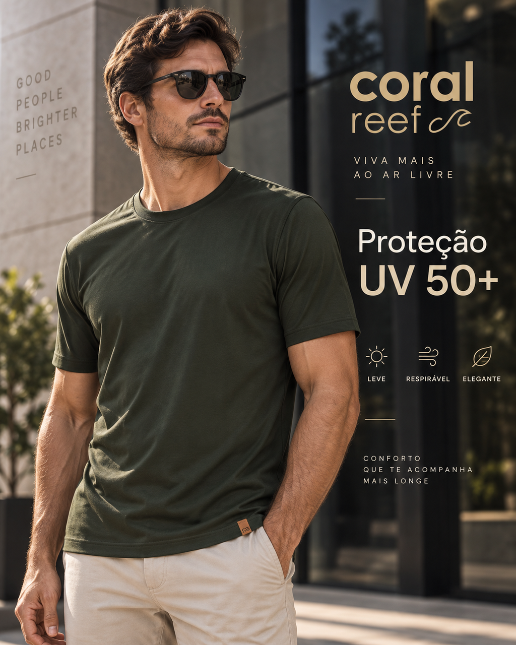 Blusa masculina Coral Reef